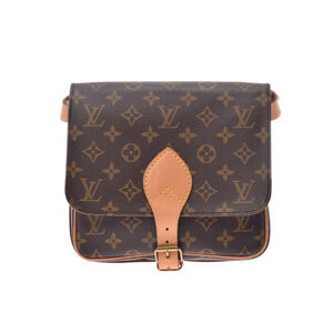 Louis Vuitton Monogram Cartesiere Brown Leather Shoulder Bag